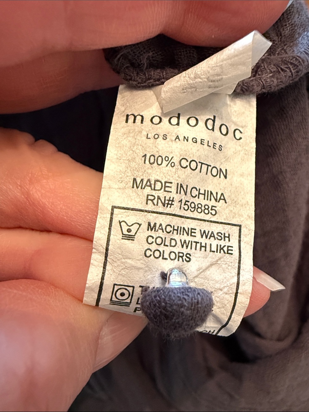 Mododoc 100% Cotton Gauze Midi Dress Pockets Coastal Boho Relaxed M - Picture 5 of 10